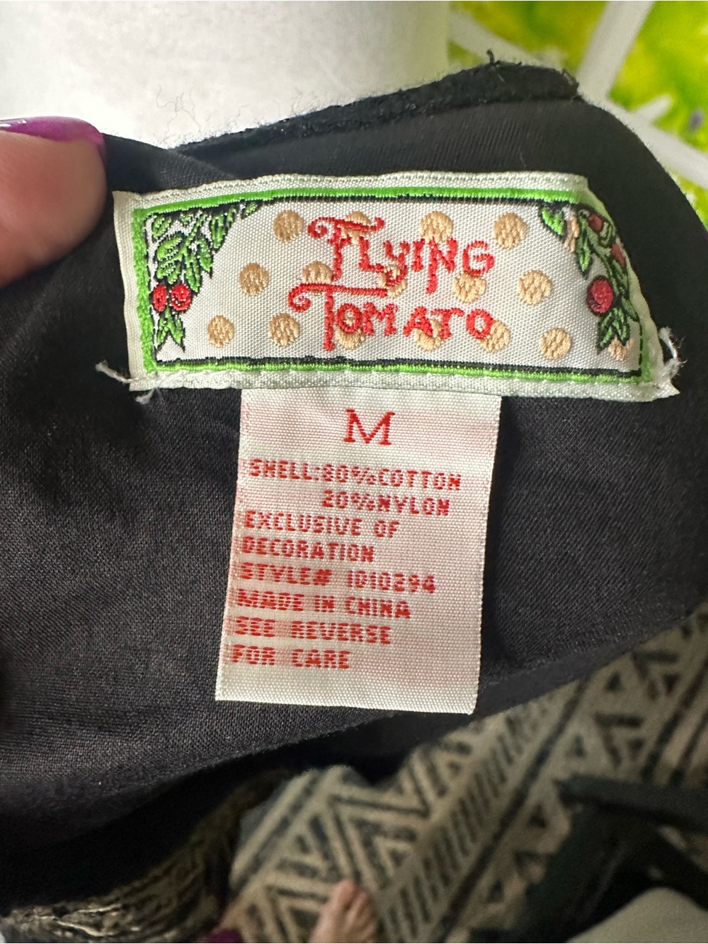 Flying Tomato Black Dress with Cream Embroidery - Picture 6 of 7